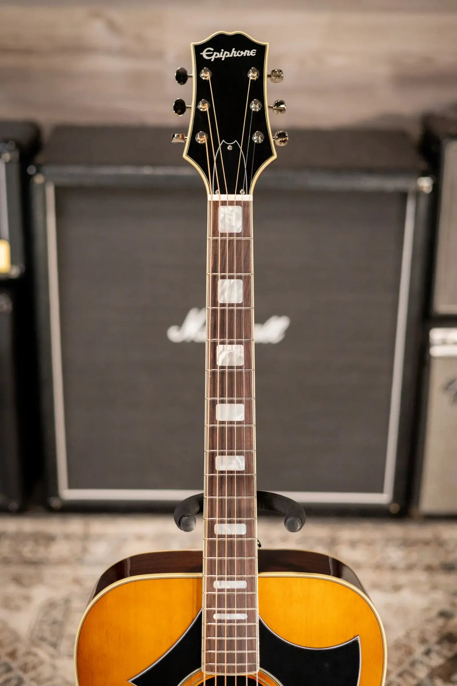 Epiphone Marcus King Signature El Dorado Acoustic/Electric Guitar - Natural with Hardshell Case