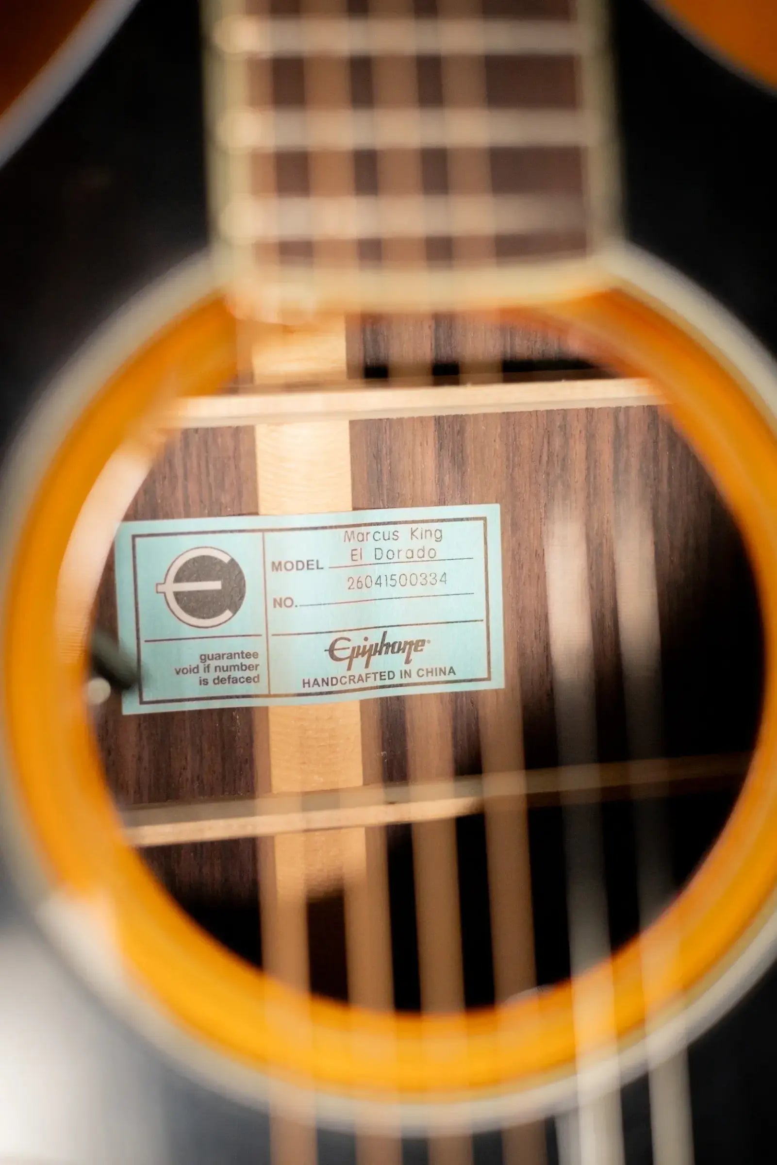 Epiphone Marcus King Signature El Dorado Acoustic/Electric Guitar - Natural with Hardshell Case