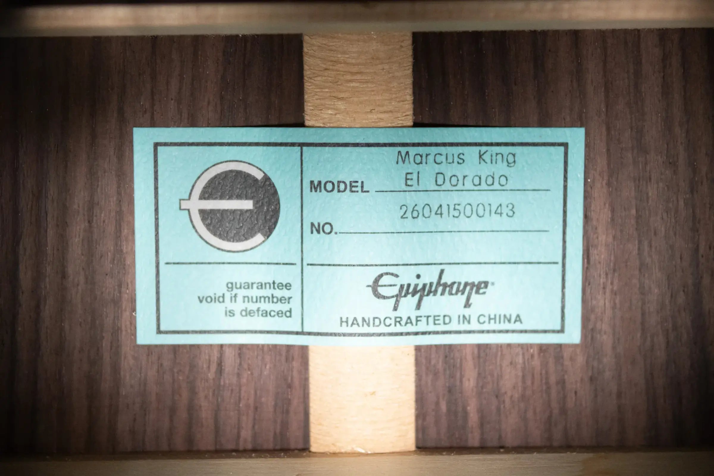 Epiphone Marcus King Signature El Dorado Acoustic/Electric Guitar - Natural with Hardshell Case