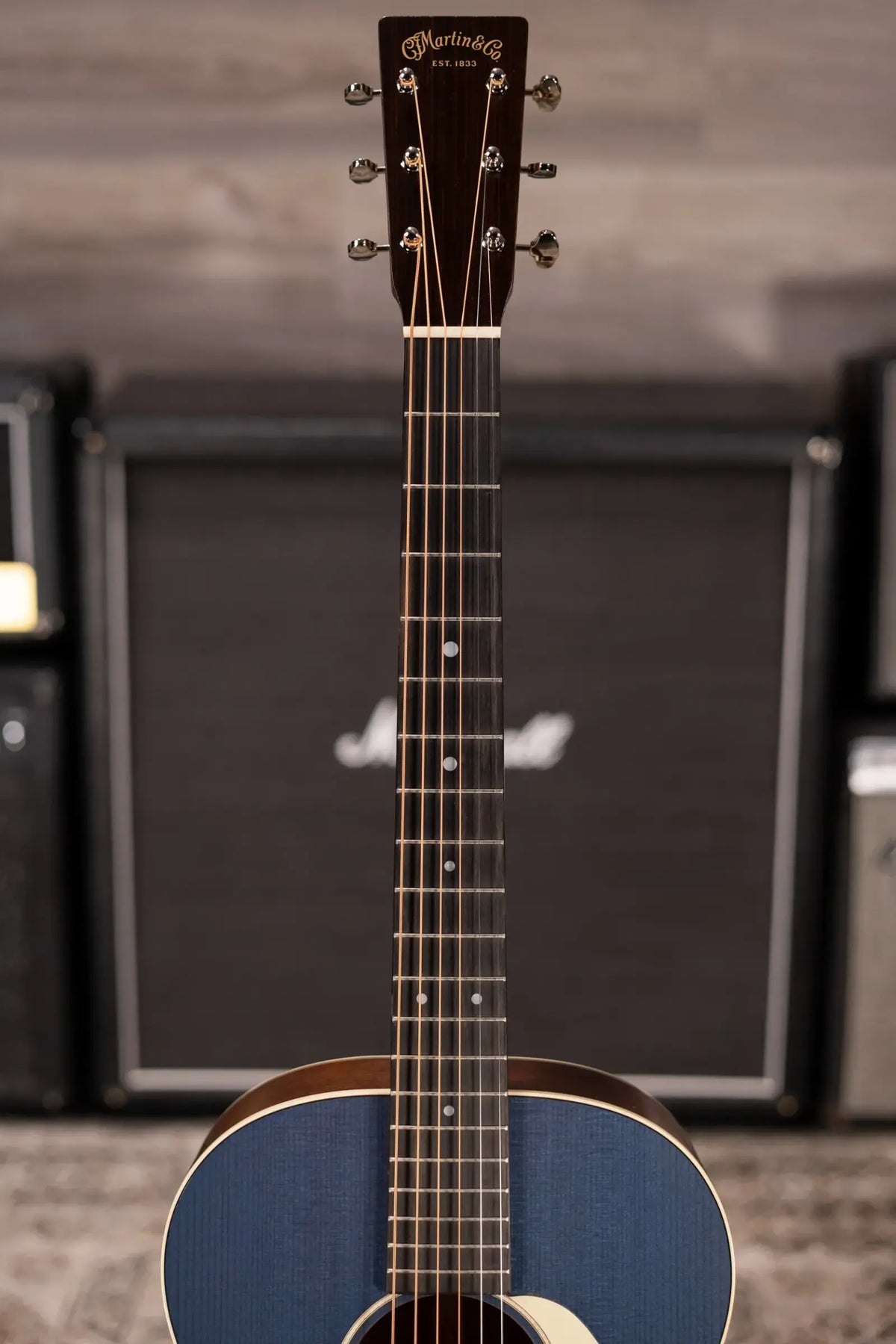 Martin 00L-16E Acoustic/Electric Guitar - Blue Denim with Gig Bag