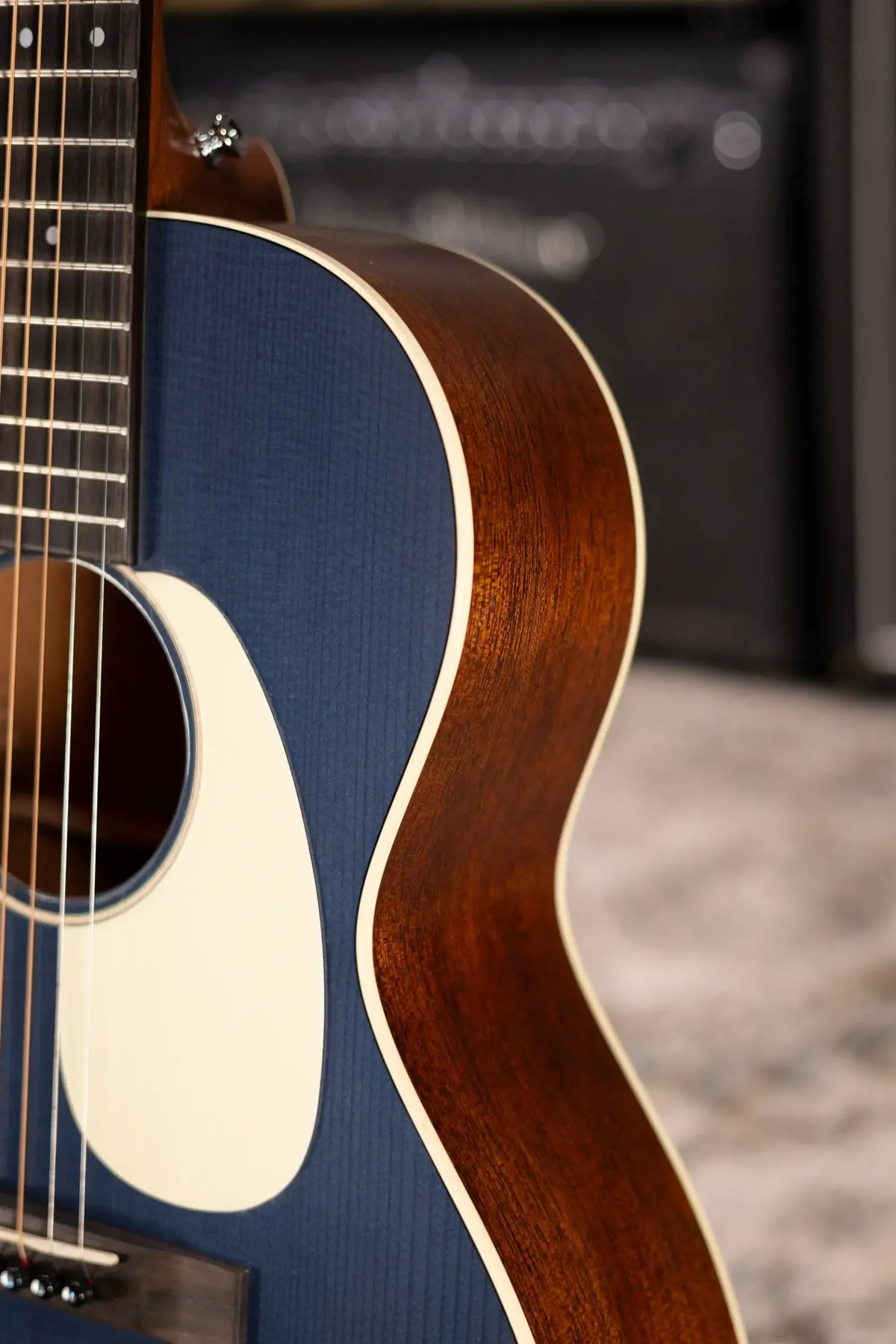 Martin 00L-16E Acoustic/Electric Guitar - Blue Denim with Gig Bag