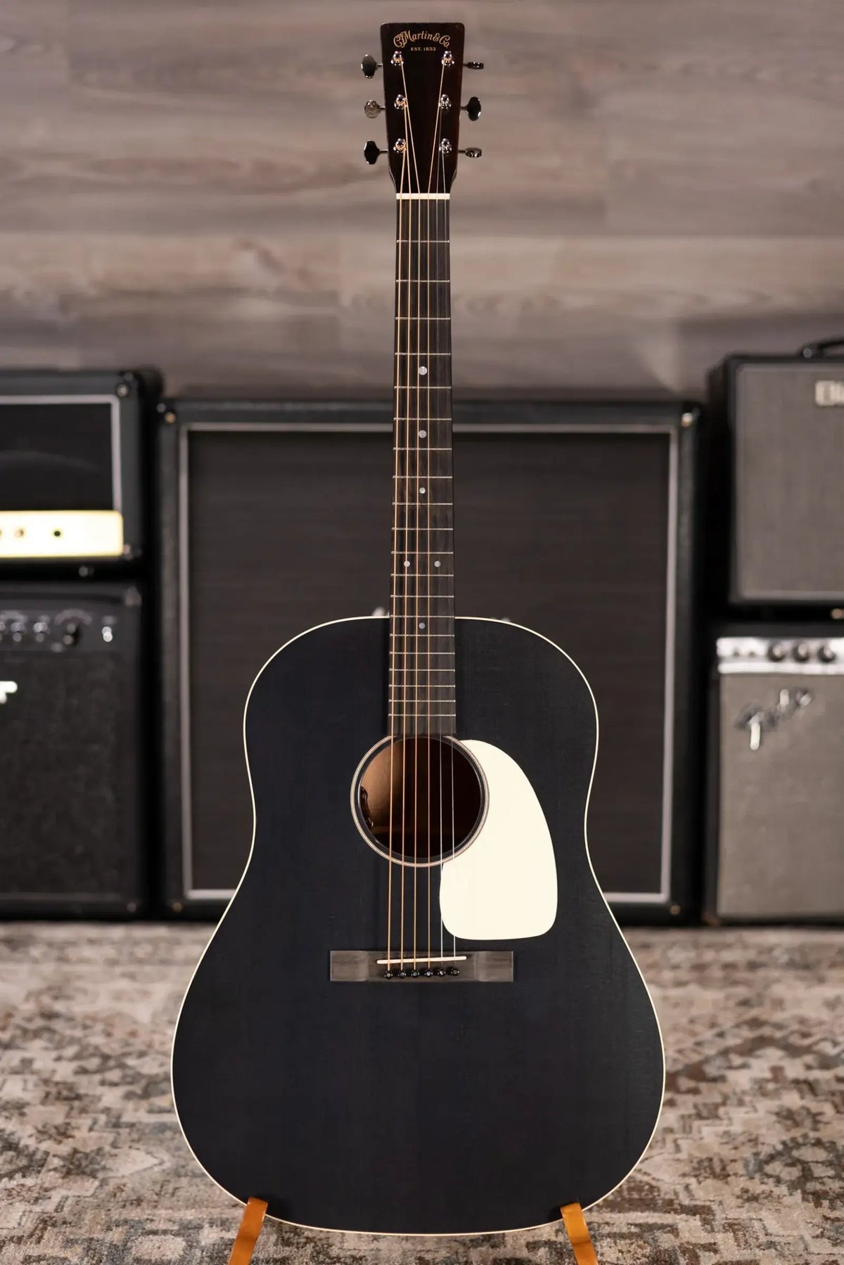 Martin DSS16E Acoustic/Electric Guitar - Black Smoke with Gig Bag