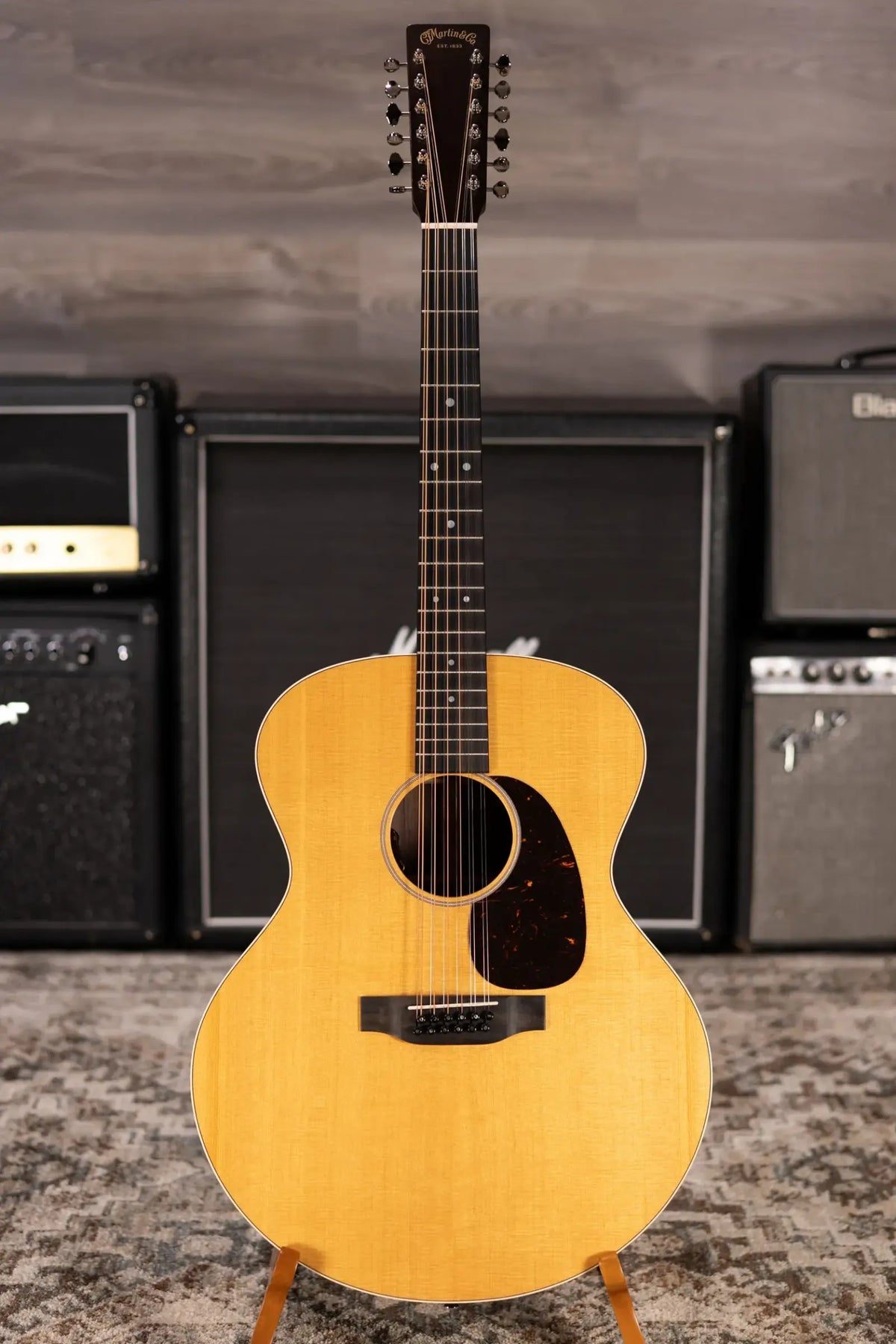 Martin Grand J16E 12-String Acoustic/Electric Guitar with Gig Bag