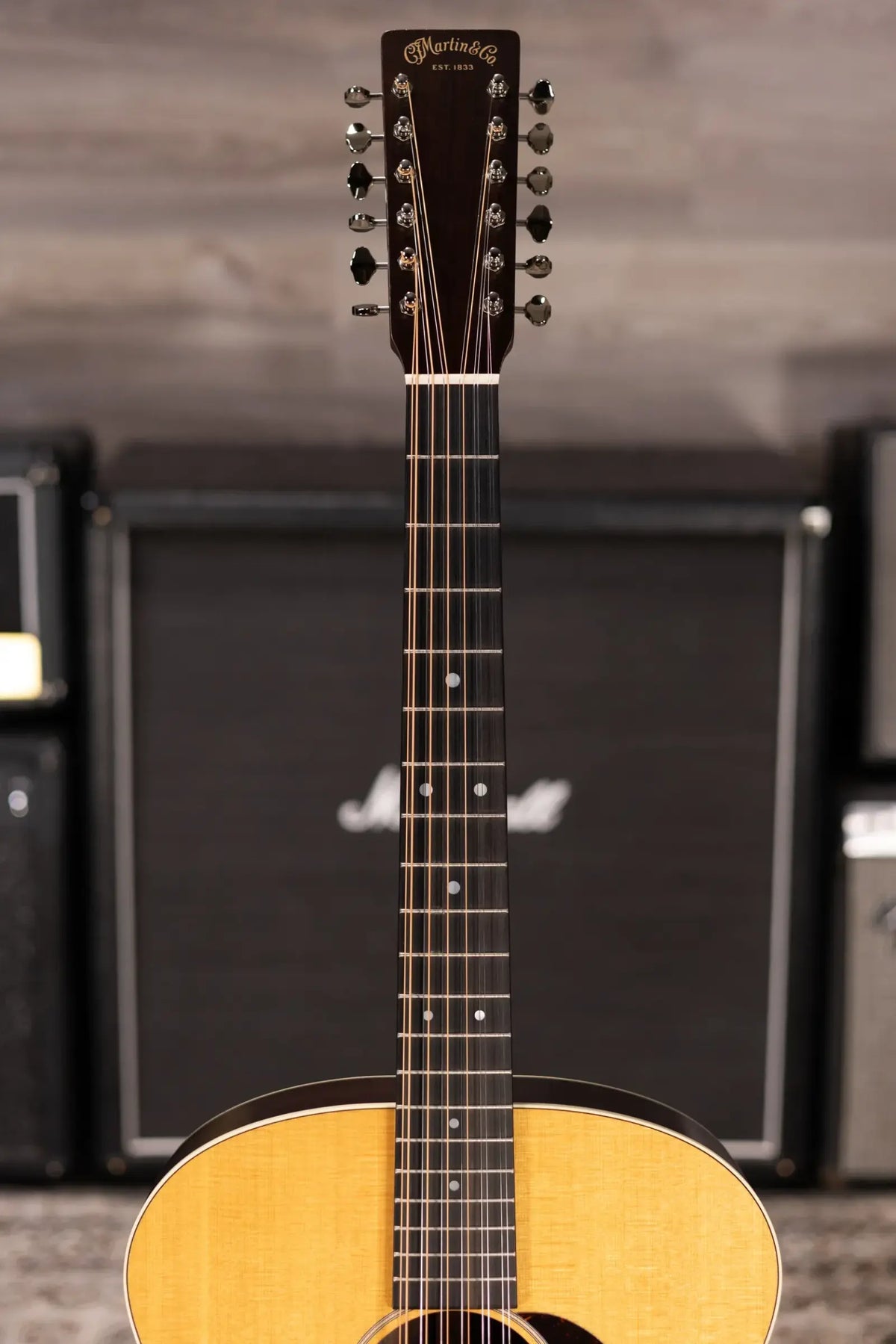 Martin Grand J16E 12-String Acoustic/Electric Guitar with Gig Bag