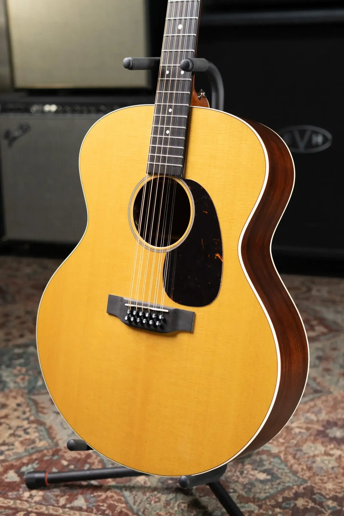 Martin Grand J-16E 16 Series 12-String Acoustic/Electric Guitar - Natural with Gig Bag