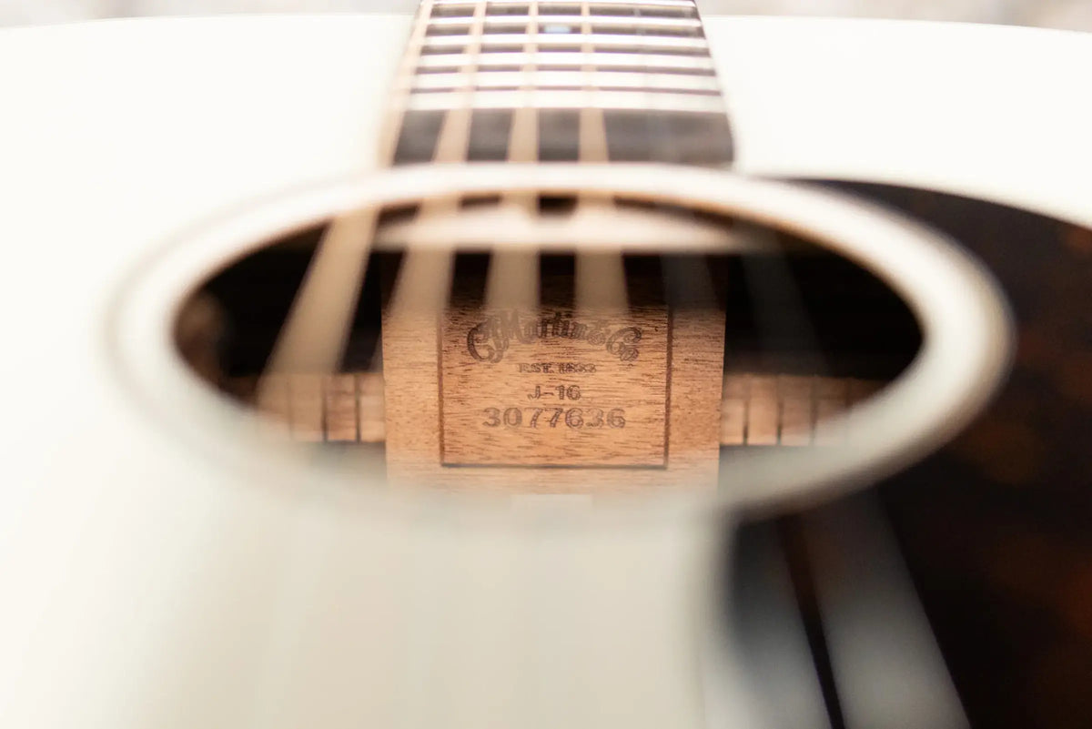 Martin J-16E 16 Series Acoustic/Electric Guitar - Cream with Gig Bag