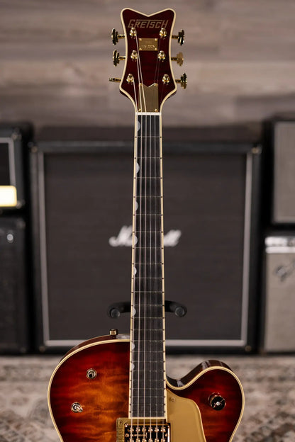 Gretsch G6136TGQM-59 Limited Edition Quilt Classic Falcon with Bigsby Hollow Body Electric Guitar - Forge Glow with Hardshell Case