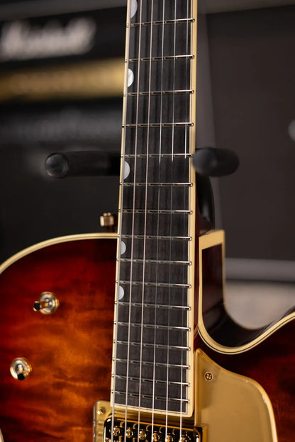 Gretsch G6136TGQM-59 Limited Edition Quilt Classic Falcon with Bigsby Hollow Body Electric Guitar - Forge Glow with Hardshell Case