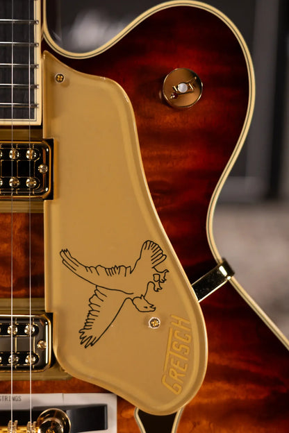 Gretsch G6136TGQM-59 Limited Edition Quilt Classic Falcon with Bigsby Hollow Body Electric Guitar - Forge Glow with Hardshell Case