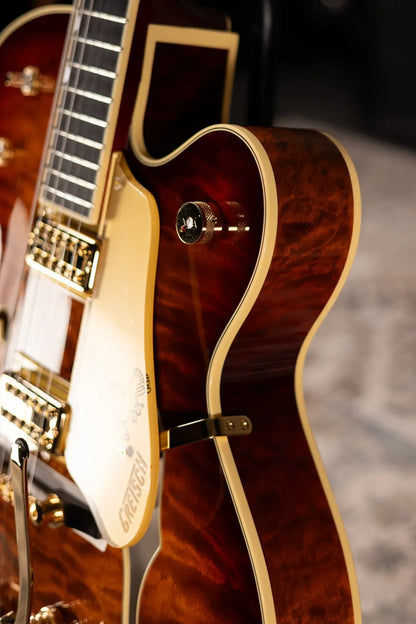 Gretsch G6136TGQM-59 Limited Edition Quilt Classic Falcon with Bigsby Hollow Body Electric Guitar - Forge Glow with Hardshell Case