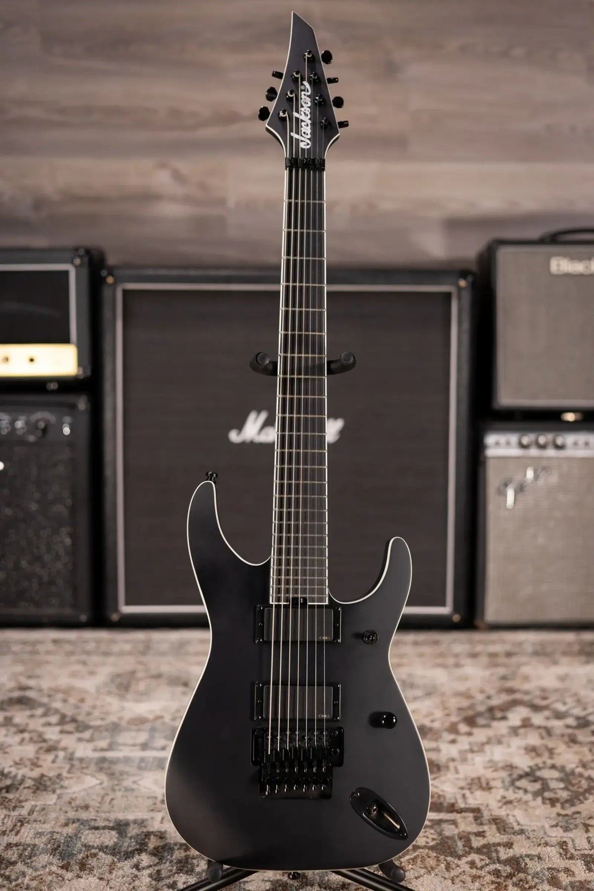 Jackson Pro Series Signature Chris Rorland SL7 Soloist Electric Guitar - Satin Black with Gig Bag