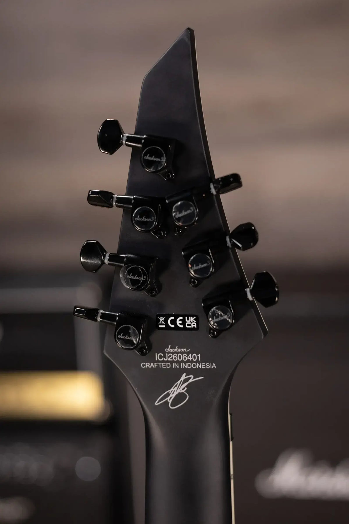 Jackson Pro Series Signature Chris Rorland SL7 Soloist Electric Guitar - Satin Black with Gig Bag