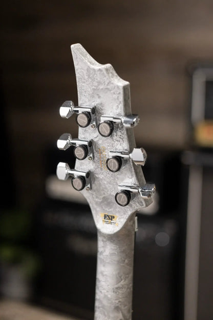 ESP Custom Shop FRX Electric Guitar - Liquid Metal Silver with Hardshell Case