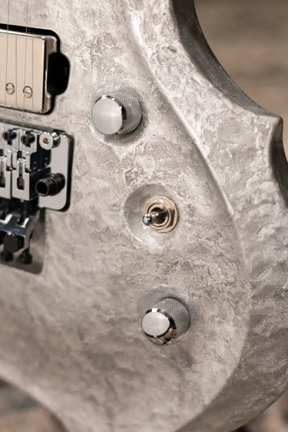 ESP Custom Shop FRX Electric Guitar - Liquid Metal Silver with Hardshell Case