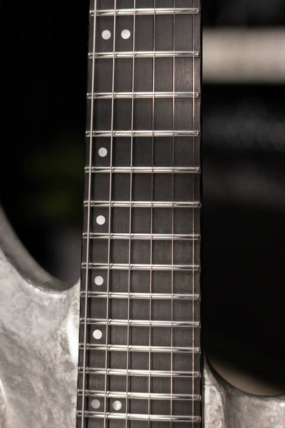 ESP Custom Shop FRX Electric Guitar - Liquid Metal Silver with Hardshell Case