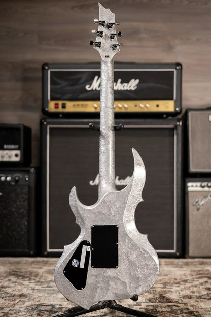 ESP Custom Shop FRX Electric Guitar - Liquid Metal Silver with Hardshell Case