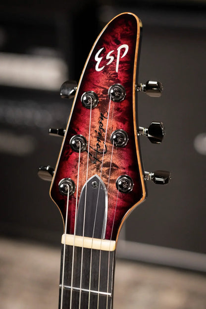 ESP Custom Shop Horizon NT CTM Electric Guitar - See Thru Red Burst with Hardshell Case