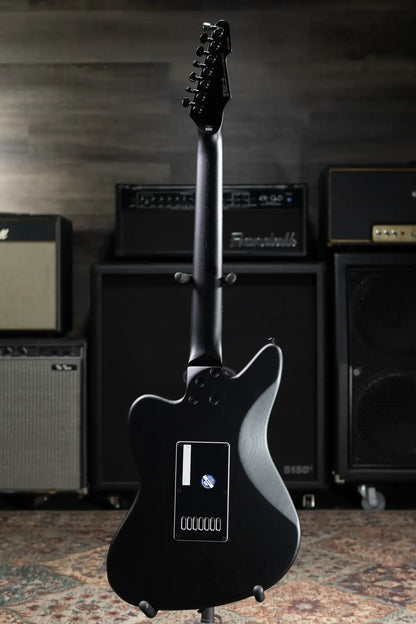 ESP LTD Alex Wade XJ Signature 7-String Baritone Electric Guitar - Black Satin with Hardshell Case