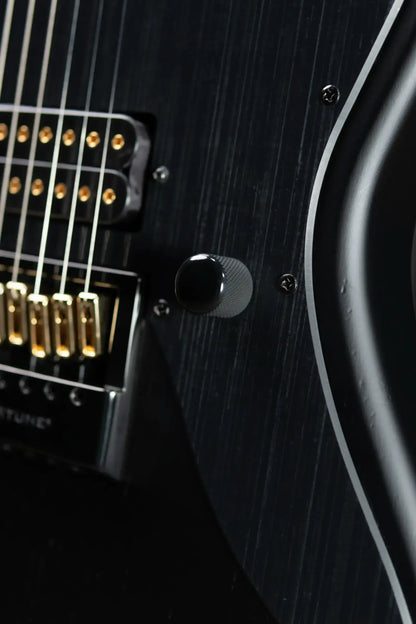 ESP LTD Alex Wade XJ Signature 7-String Baritone Electric Guitar - Black Satin with Hardshell Case