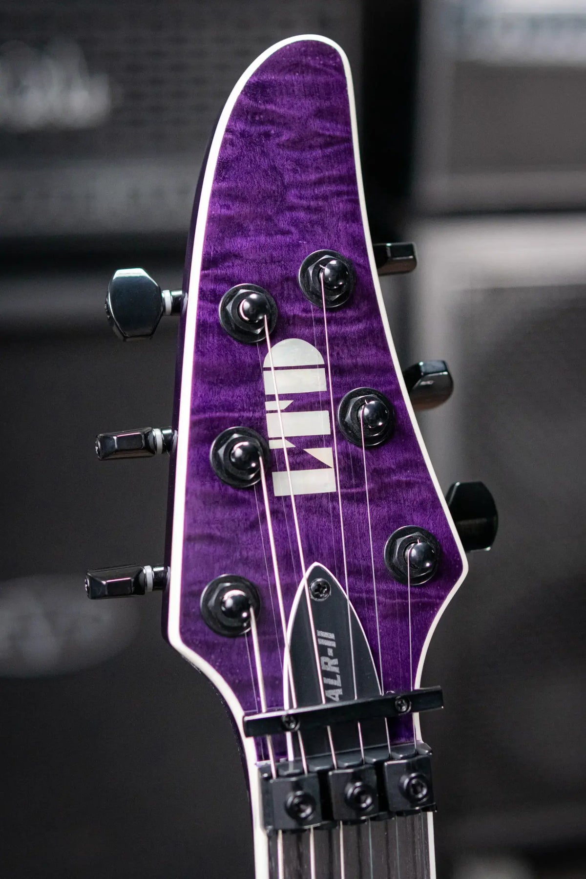 ESP LTD Andy LaRocque ALR-II Signature Electric Guitar - See-Thru Purple with Hardshell Case