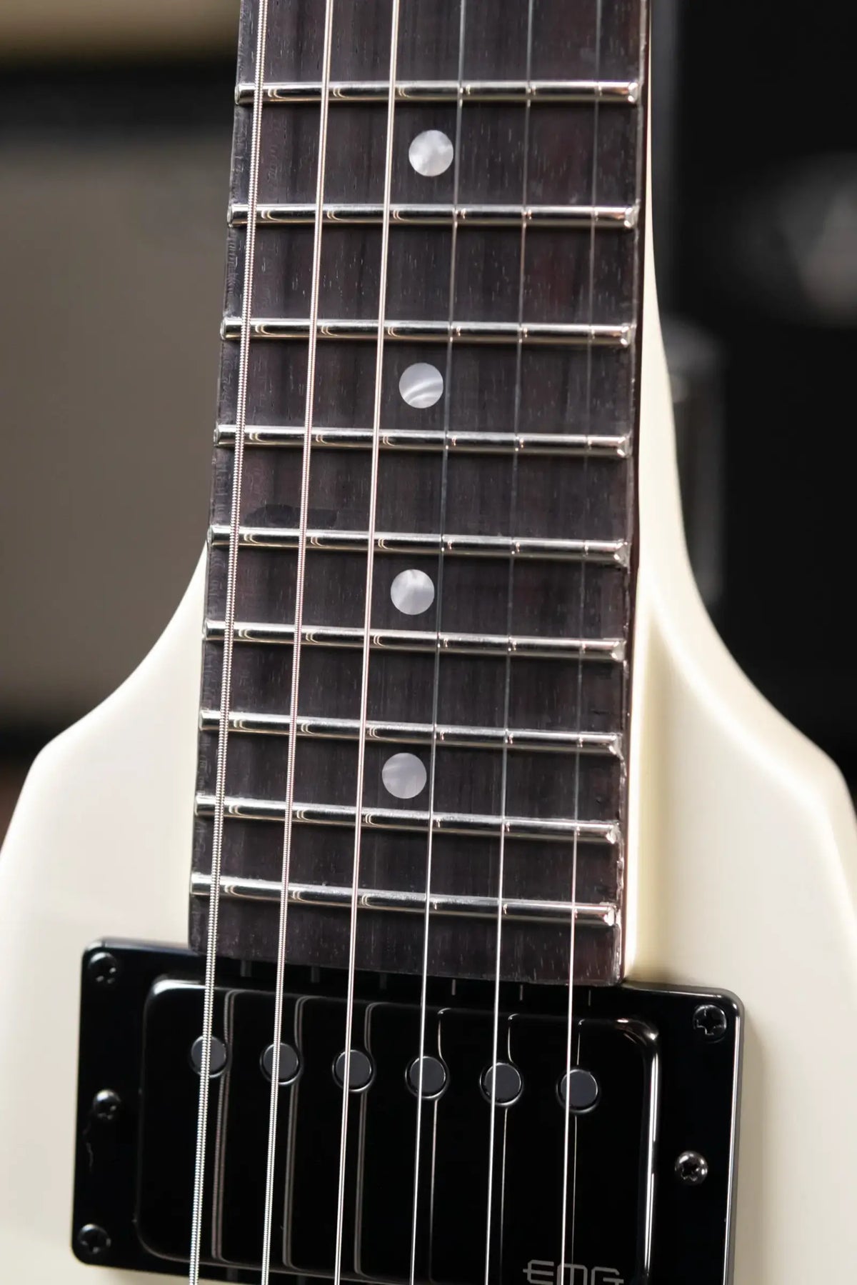 ESP LTD James Hetfield Signature Vulture Electric Guitar - Olympic White with Hardshell Case