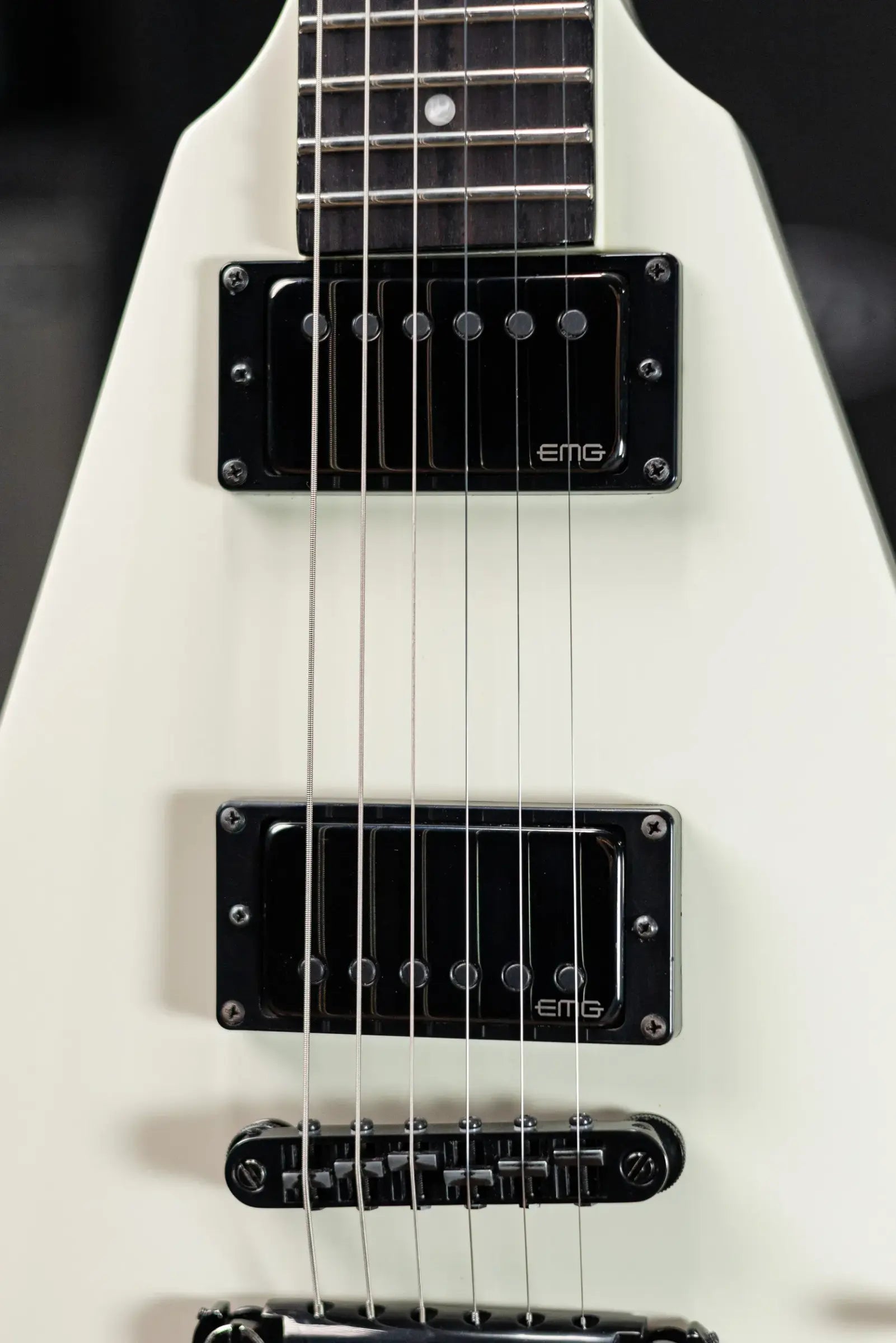 ESP LTD James Hetfield Signature Vulture Electric Guitar - Olympic White with Hardshell Case - Used