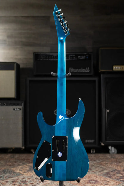 ESP LTD MH-1000 QM Electric Guitar - Black Ocean