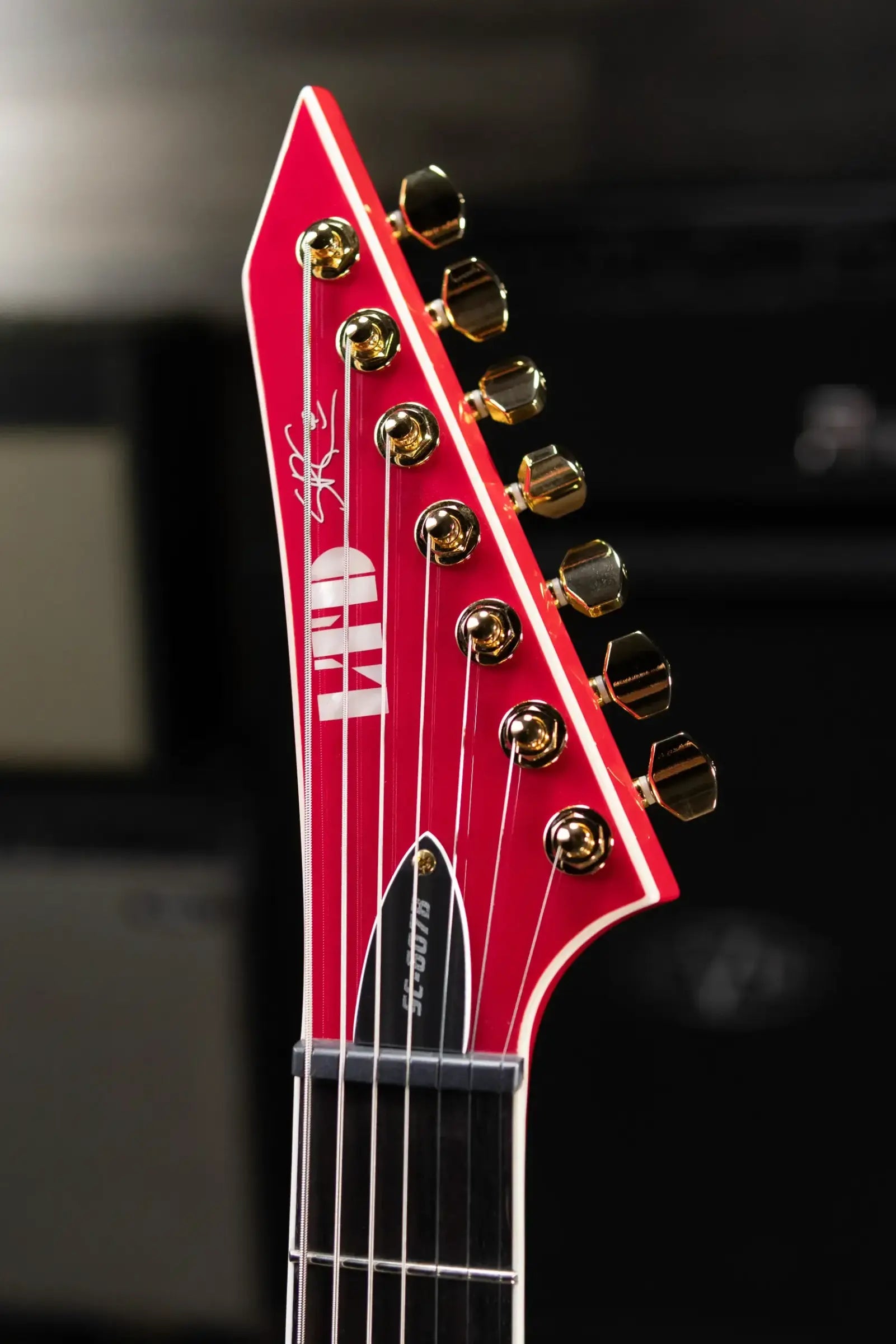 ESP LTD SC-607B Stephen Carpenter Signature 7-String Baritone Electric Guitar - Magenta with Hardshell Case
