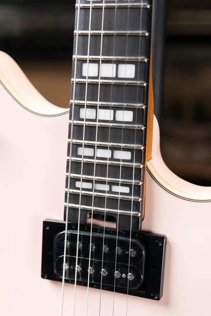 EVH Limited Edition SA-126 Special Semi-Hollow Electric Guitar - Satin Shell Pink with Ivory Case