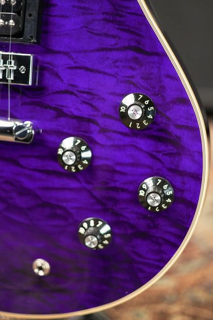 EVH SA-126 Special Quilted Maple Semi-Hollow Electric Guitar - Transparent Purple with Hardshell Case - Demo Model
