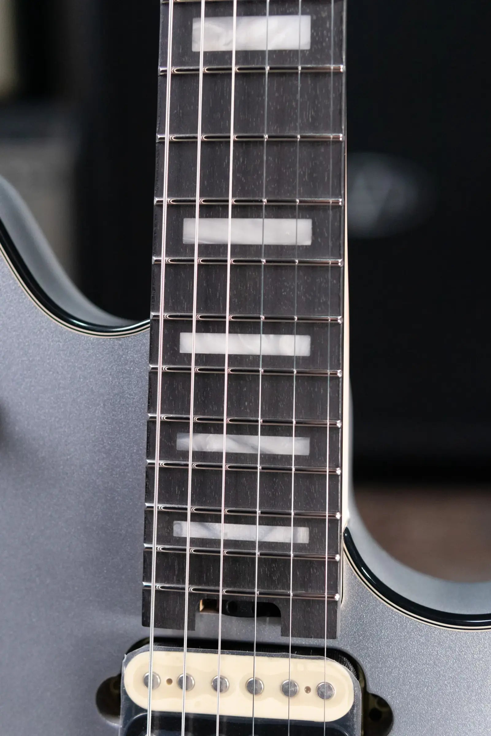 EVH Wolfgang USA Electric Guitar - Silver with Hardshell Case