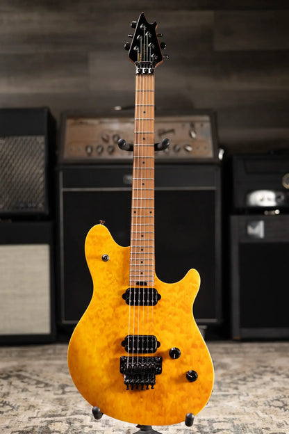 EVH Wolfgang WG Standard QM Electric Guitar - Transparent Amber