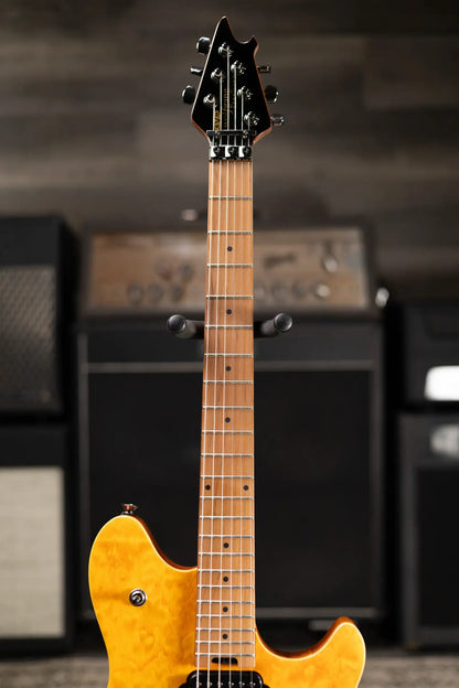 EVH Wolfgang WG Standard QM Electric Guitar - Transparent Amber