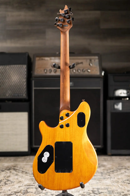 EVH Wolfgang WG Standard QM Electric Guitar - Transparent Amber