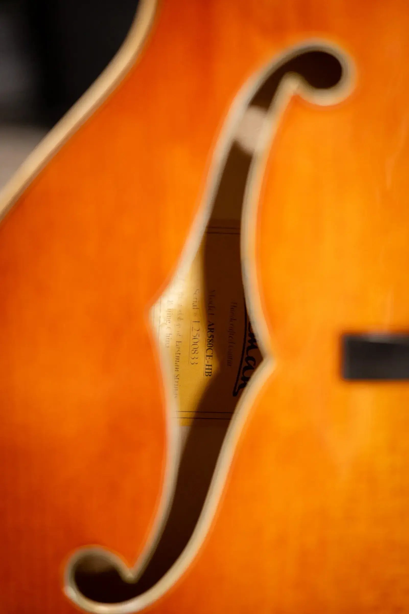 Eastman AR580CE-HB Archtop Electric Guitar - Honey Burst with Hardshell Case
