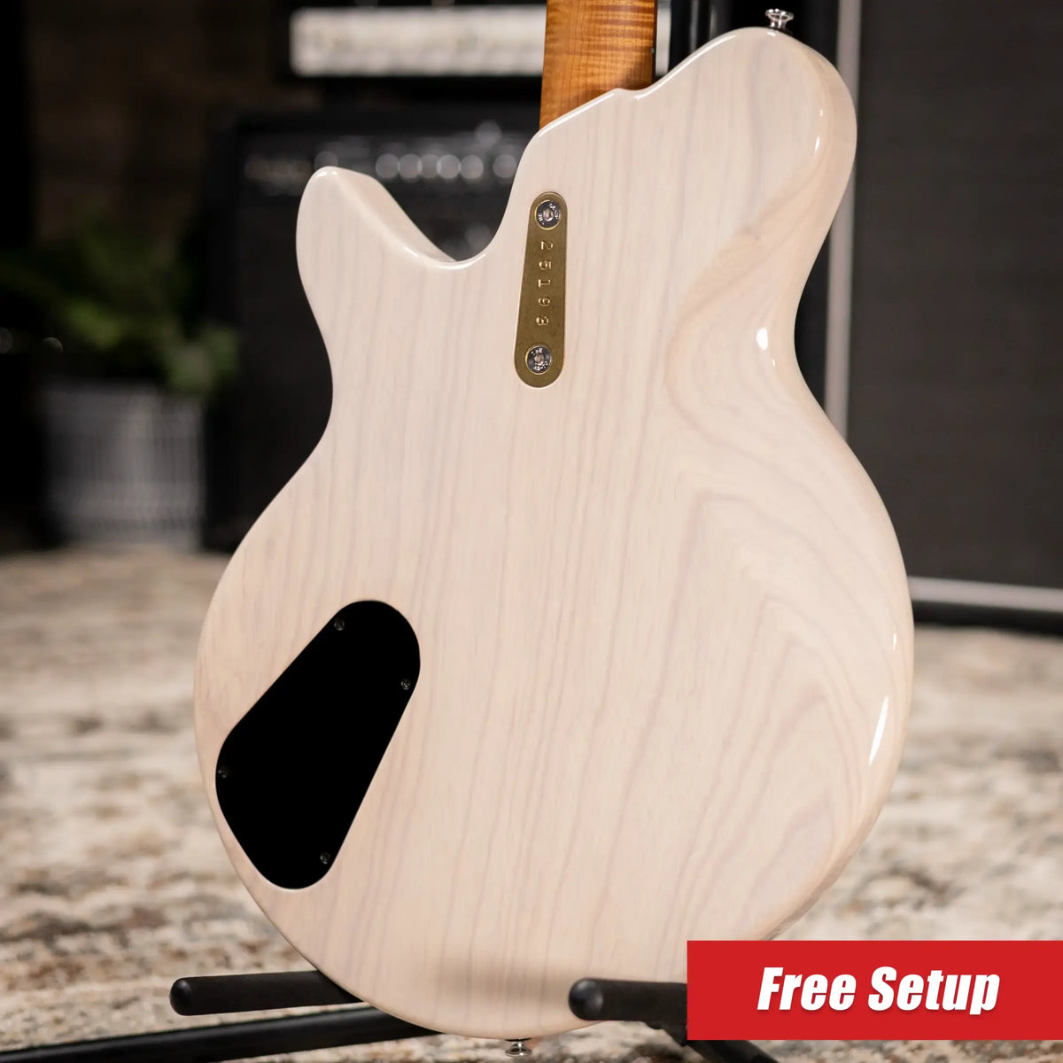 Eastman D'Ambrosio Series Offset '64 - Made in California - Electric Guitar - Vintage White with Hardshell Case