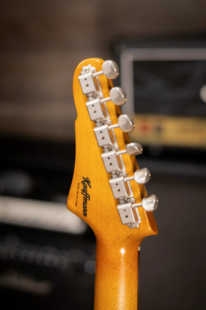 Eastman Kauffmann Series Offset Deluxe - Made in Holland - Light Relic Electric Guitar - Charcoal Sparkle with Structured Gig Bag