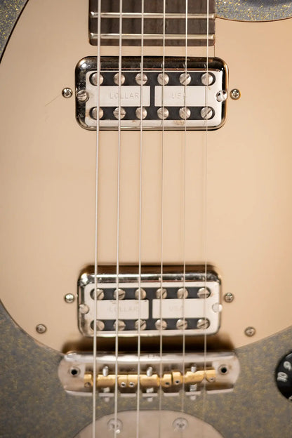 Eastman Kauffmann Series Offset Deluxe - Made in Holland - Light Relic Electric Guitar - Charcoal Sparkle with Structured Gig Bag