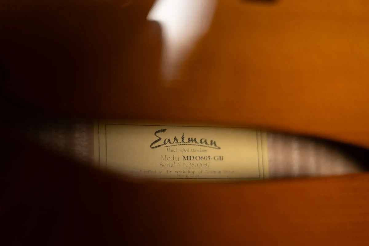 Eastman MDO605-GB A-Style Acoustic/Electric Octave Mandolin - Goldburst with Hardshell Case