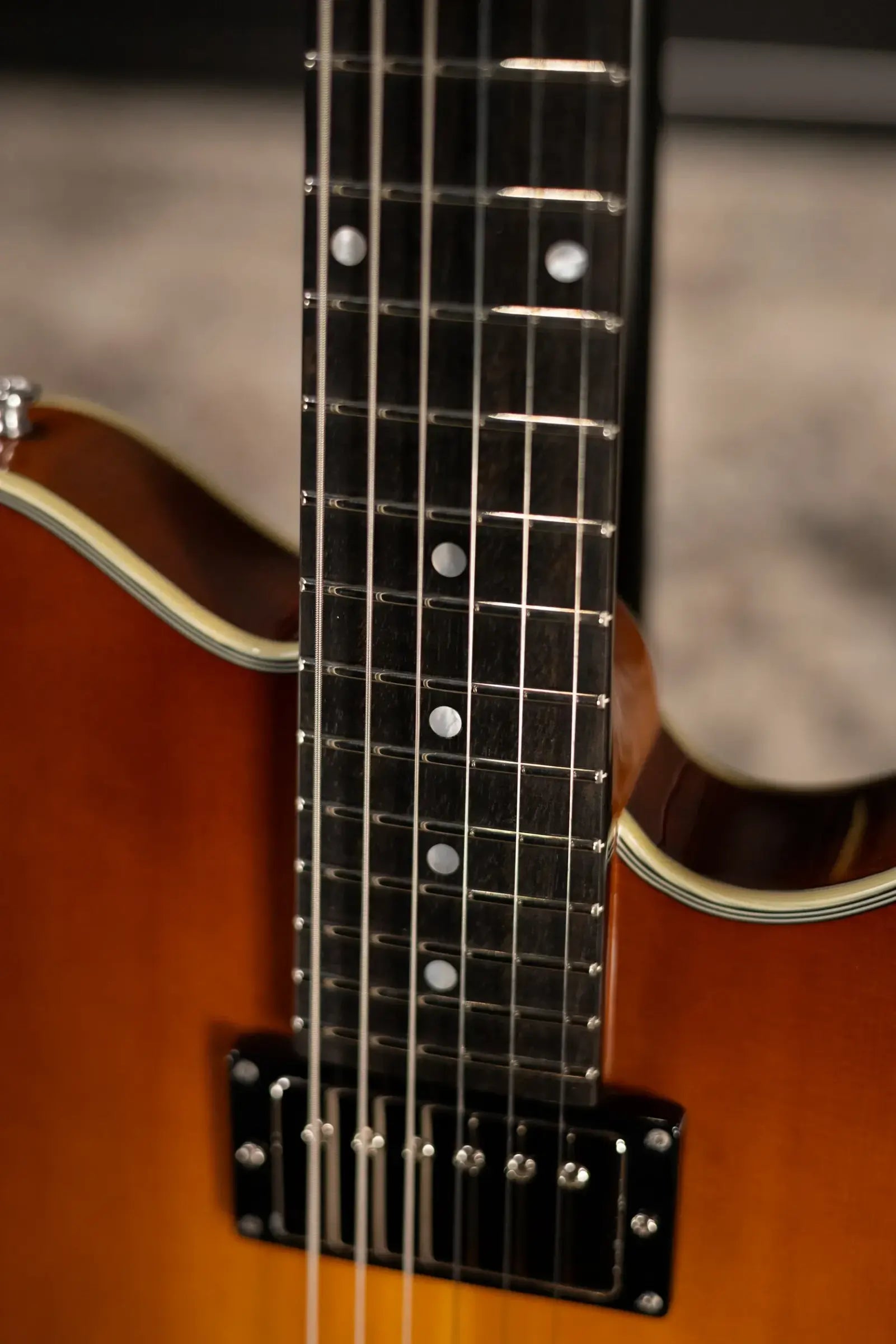 Eastman Romeo Semi-Hollow Electric Guitar - Goldburst with Hardshell Case