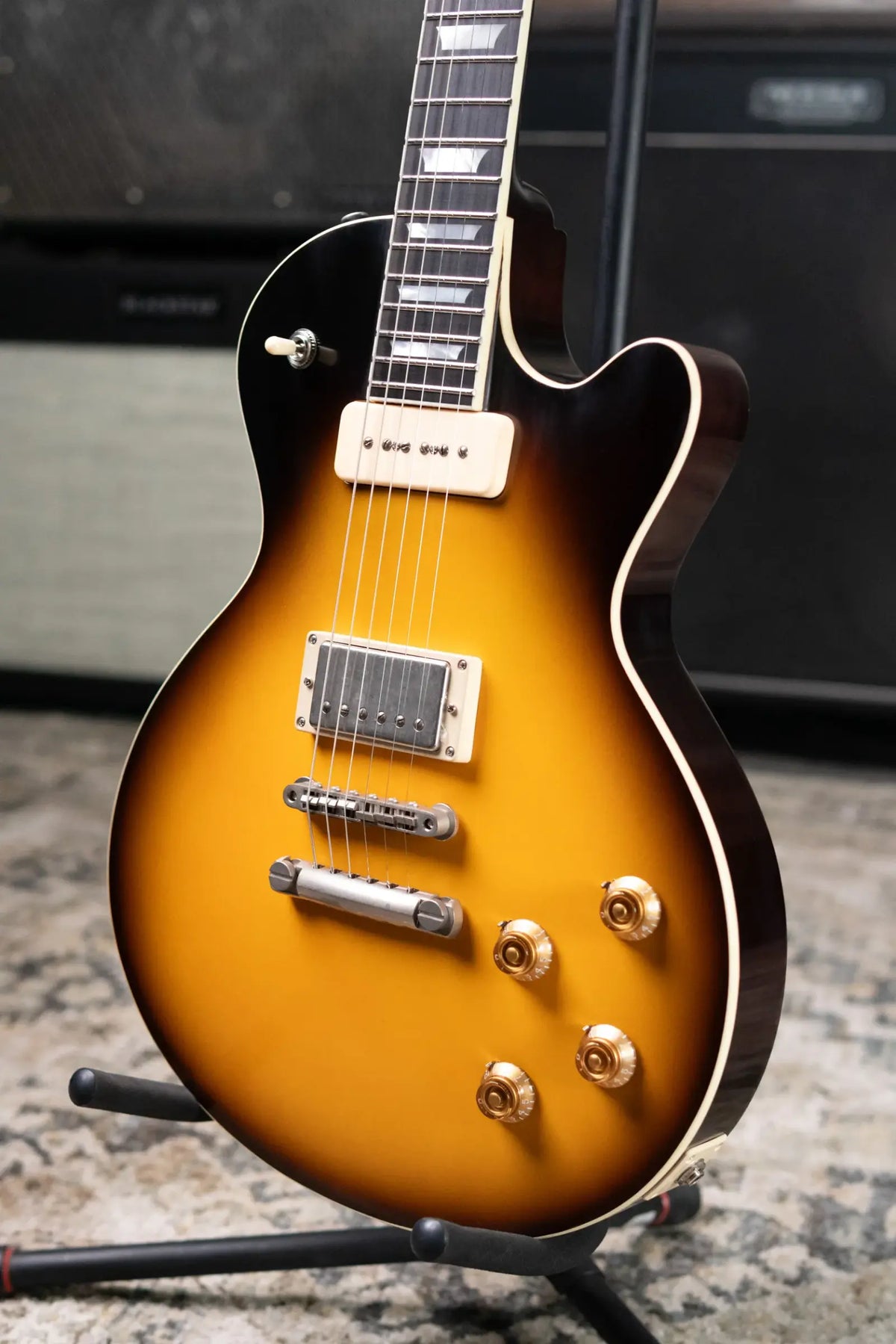 Eastman SB58/TV-LTD-SB Limited Edition Solid Body Electric Guitar - Sunburst with Hardshell Case