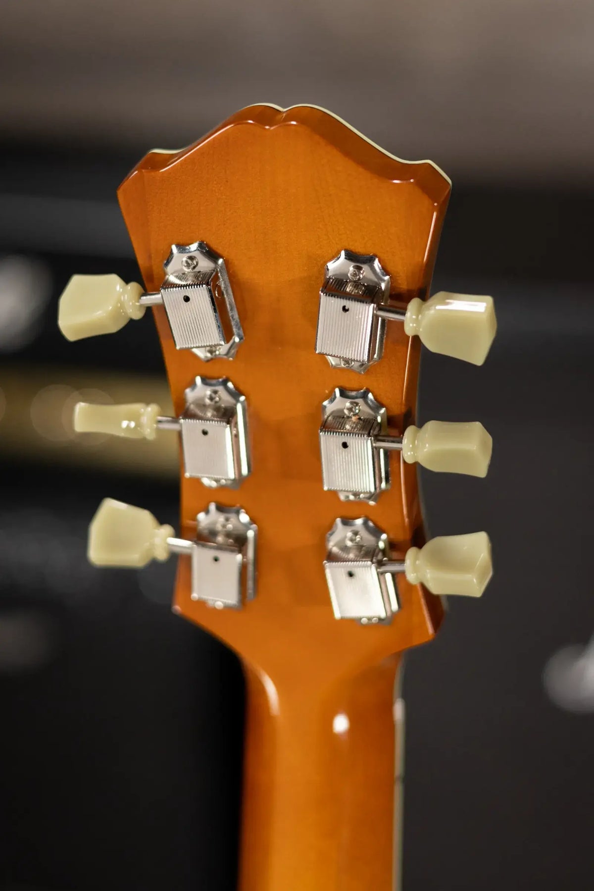 Eastman T486-GB 16" Thinline Electric Guitar - Goldburst with Hardshell Case