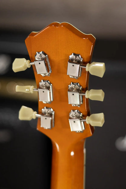Eastman T486-GB 16" Thinline Electric Guitar - Goldburst with Hardshell Case