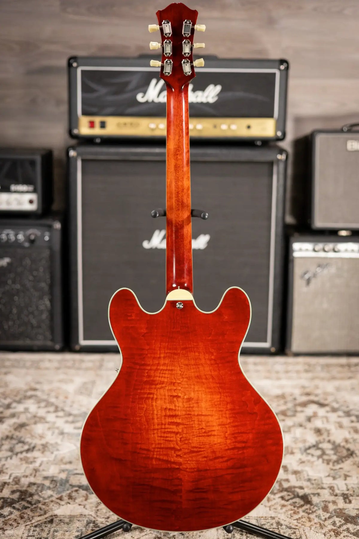 Eastman T486 Thinline Semi-Hollow Electric Guitar - Classic with Hardshell Case