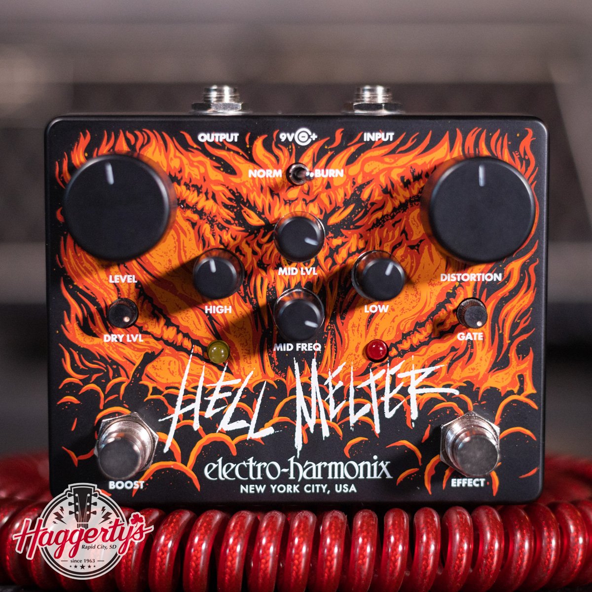 Electro Harmonix Hell Melter Distortion Pedal haggertys 1