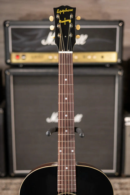 Epiphone 1942 Banner J-45 Reissue Acoustic-Electric Guitar - Vintage Sunburst with Hardshell Case