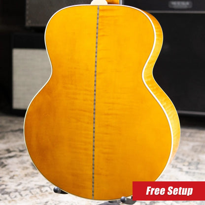 Epiphone 1957 SJ-200 Reissue Acoustic/Electric Guitar - Antique Natural with Hardshell Case
