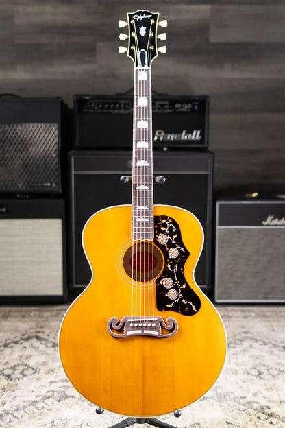 Epiphone 1957 SJ-200 Reissue Acoustic/Electric Guitar - Antique Natural with Hardshell Case