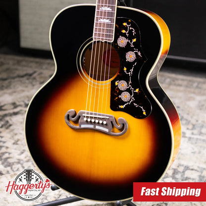 Epiphone 1957 SJ-200 Reissue Acoustic/Electric Guitar - Vintage Sunburst with Hardshell Case