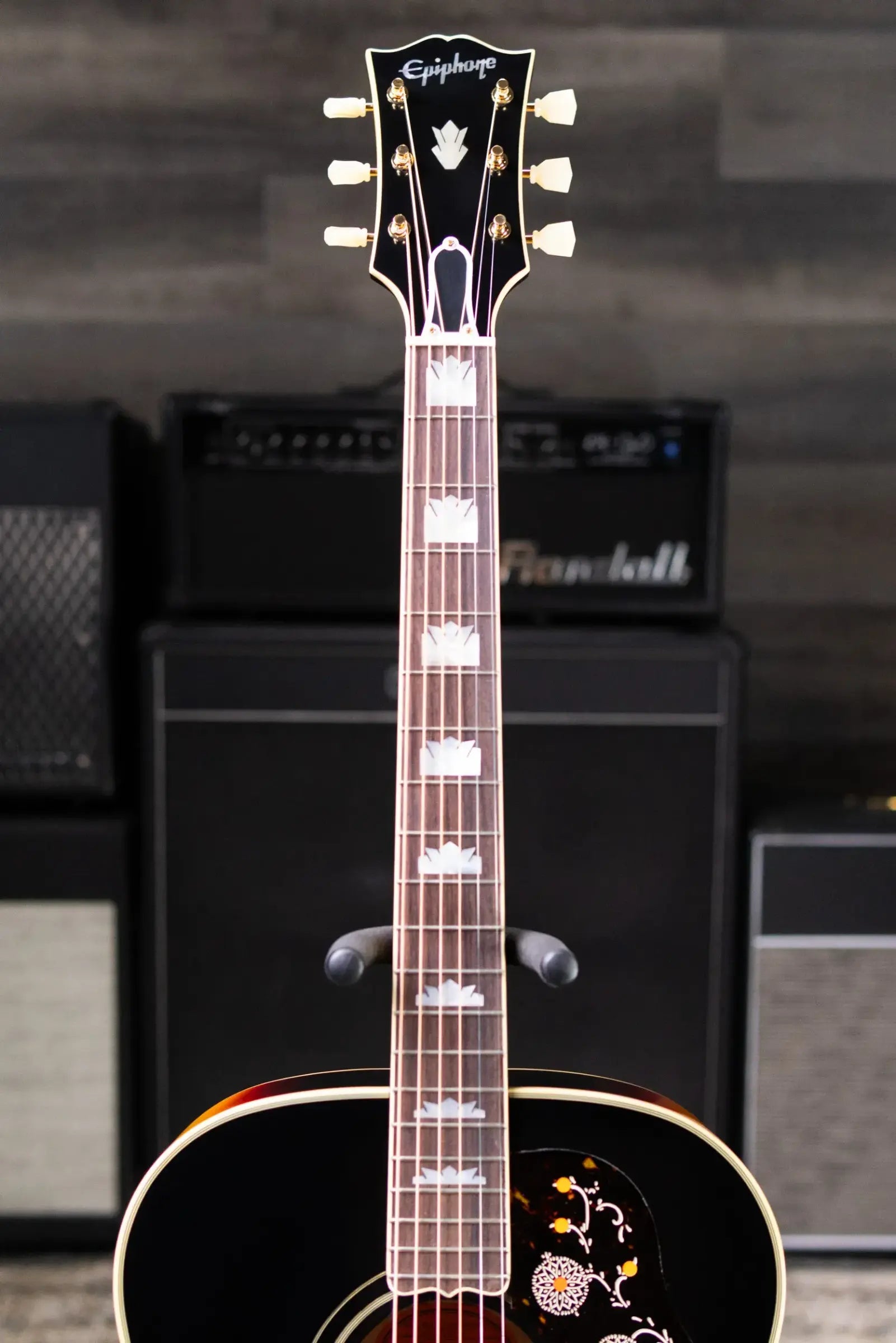 Epiphone 1957 SJ-200 Reissue Acoustic/Electric Guitar - Vintage Sunburst with Hardshell Case